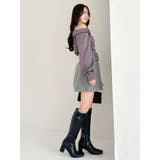 【久間田琳加コラボ】サテンオフショルシャツ | dazzlin | 詳細画像14 