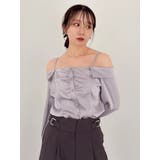 【久間田琳加コラボ】サテンオフショルシャツ | dazzlin | 詳細画像24 