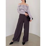 【久間田琳加コラボ】サテンオフショルシャツ | dazzlin | 詳細画像29 