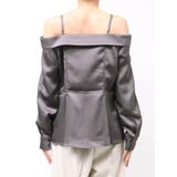 【久間田琳加コラボ】サテンオフショルシャツ | dazzlin | 詳細画像32 