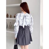 ヘアリーフラワーシフォンブラウス | dazzlin | 詳細画像16 