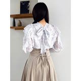 ヘアリーフラワーシフォンブラウス | dazzlin | 詳細画像23 