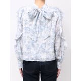 ヘアリーフラワーシフォンブラウス | dazzlin | 詳細画像32 