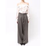 【久間田琳加コラボ】サイドベルトストレートスラックスパンツ | dazzlin | 詳細画像35 