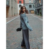 チャコールグレー | 【久間田琳加コラボ】サイドベルトストレートスラックスパンツ | dazzlin