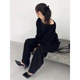【吉田朱里】バレルレッグスウェットパンツ ※BLACK WEB限定カラー | dazzlin | 詳細画像22 
