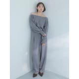 【吉田朱里】バレルレッグスウェットパンツ ※BLACK WEB限定カラー | dazzlin | 詳細画像3 