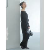 【吉田朱里】バレルレッグスウェットパンツ ※BLACK WEB限定カラー | dazzlin | 詳細画像8 