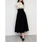 フサフサジャカードフレアスカート | dazzlin | 詳細画像21