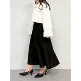 フサフサジャカードフレアスカート | dazzlin | 詳細画像27