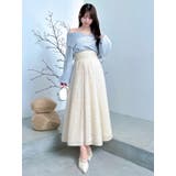 フサフサジャカードフレアスカート | dazzlin | 詳細画像8