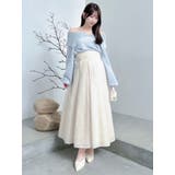 フサフサジャカードフレアスカート | dazzlin | 詳細画像9