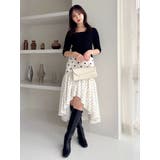 ドットジャカードイレヘムスカート | dazzlin | 詳細画像8