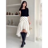 ドットジャカードイレヘムスカート | dazzlin | 詳細画像9
