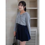 【POLO BCSコラボ】ベルトツキハイウエストプリーツミニスカート | dazzlin | 詳細画像10 