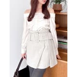 【久間田琳加コラボ】ビッグベルトコンパクトミニスカート | dazzlin | 詳細画像12 