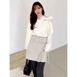 【久間田琳加コラボ】ビッグベルトコンパクトミニスカート | dazzlin | 詳細画像20 