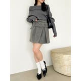 【久間田琳加コラボ】ビッグベルトコンパクトミニスカート | dazzlin | 詳細画像24 