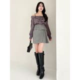 【久間田琳加コラボ】ビッグベルトコンパクトミニスカート | dazzlin | 詳細画像28 