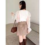 【久間田琳加コラボ】ビッグベルトコンパクトミニスカート | dazzlin | 詳細画像37 