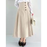 ベージュ | サイドプリーツトレンチコルセットスカート | dazzlin