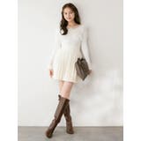 ニットプリーツミニスカート | dazzlin | 詳細画像4 