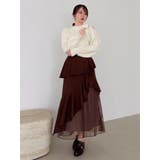 【追加生産分/新色追加】アシメプリーツマーメイドスカート | dazzlin | 詳細画像16 