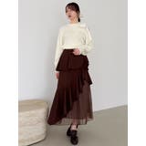 【追加生産分/新色追加】アシメプリーツマーメイドスカート | dazzlin | 詳細画像17 