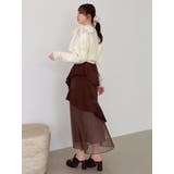 【追加生産分/新色追加】アシメプリーツマーメイドスカート | dazzlin | 詳細画像19 