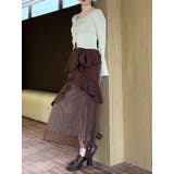 【追加生産分/新色追加】アシメプリーツマーメイドスカート | dazzlin | 詳細画像20 