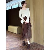 【追加生産分/新色追加】アシメプリーツマーメイドスカート | dazzlin | 詳細画像22 