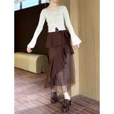 【追加生産分/新色追加】アシメプリーツマーメイドスカート | dazzlin | 詳細画像24 