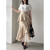 【追加生産分/新色追加】アシメプリーツマーメイドスカート | dazzlin | 詳細画像28 