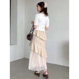 【追加生産分/新色追加】アシメプリーツマーメイドスカート | dazzlin | 詳細画像29 