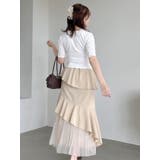 【追加生産分/新色追加】アシメプリーツマーメイドスカート | dazzlin | 詳細画像31 