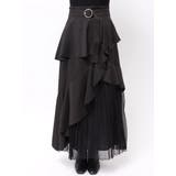 【追加生産分/新色追加】アシメプリーツマーメイドスカート | dazzlin | 詳細画像32 