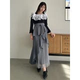 【追加生産分/新色追加】アシメプリーツマーメイドスカート | dazzlin | 詳細画像6 