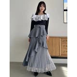 【追加生産分/新色追加】アシメプリーツマーメイドスカート | dazzlin | 詳細画像7 