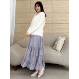 【WEB限定】チュールフリルティアードスカート | dazzlin | 詳細画像15 