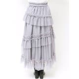 【WEB限定】チュールフリルティアードスカート | dazzlin | 詳細画像20 