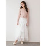 【WEB限定】チュールフリルティアードスカート | dazzlin | 詳細画像3 