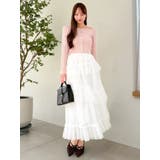 【WEB限定】チュールフリルティアードスカート | dazzlin | 詳細画像6 