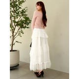 【WEB限定】チュールフリルティアードスカート | dazzlin | 詳細画像7 