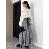 【再生産/新色追加】バックレースアップアシメマーメイドスカート | dazzlin | 詳細画像30 