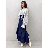 【再生産/新色追加】バックレースアップアシメマーメイドスカート | dazzlin | 詳細画像42 