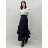 【再生産/新色追加】バックレースアップアシメマーメイドスカート | dazzlin | 詳細画像5 