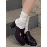 ブラウン | チャームローファーサボ | dazzlin