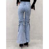 バックリボンフルイドパンツ | dazzlin | 詳細画像1 