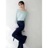 バックリボンフルイドパンツ | dazzlin | 詳細画像3 