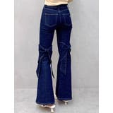 インディゴ | バックリボンフルイドパンツ | dazzlin